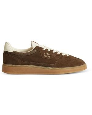 Tommy Hilfiger Greenwich Suede Trainers - Brown