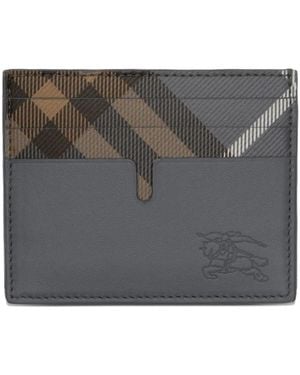 Burberry Tall Pop Geruite Pasjeshouder - Grijs