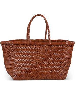 Dragon Diffusion Woven-Design Tote Bag - Brown