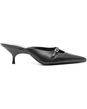 Gia Borghini Mules Margot con tacón de 50 mm - Gris