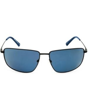 BMW Rectangle-Frame Sunglasses - Blue