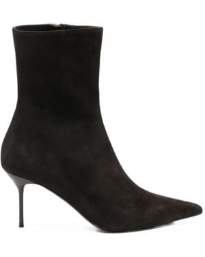Paris Texas Lidia Suede Ankle Boots - Black