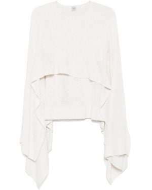 TOTEME Jersey Con Capa - Blanco