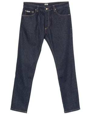 Versace Jeans Couture Vaqueros Con Trabillas - Azul
