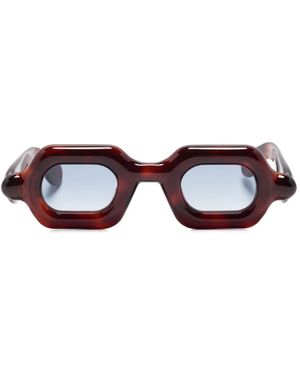 Paloceras Pebble Geometric-Frame Sunglasses - Brown