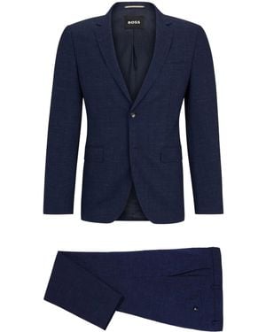 BOSS Einreihiger Anzug - Blau