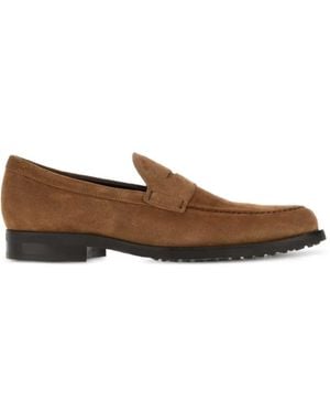 Tod's Penny-Loafer Aus Wildleder - Braun