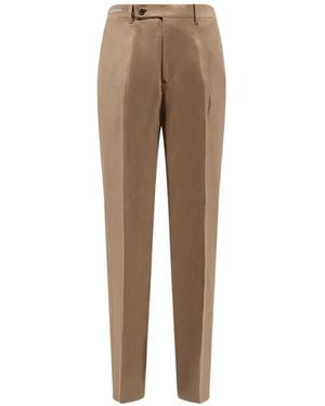 Corneliani Pantalon Court Boutonné - Natural