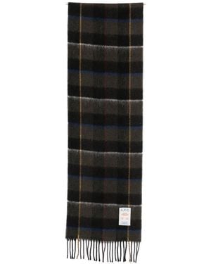 A.P.C. Écharpe Frangée À Carreaux - Black