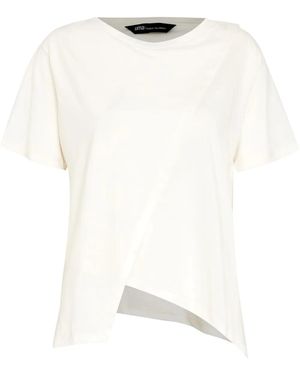 UMA | Raquel Davidowicz アシンメトリーヘム クロス Tシャツ - ナチュラル