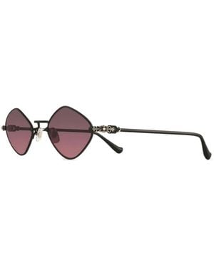 Chrome Hearts Diamond Dog Zonnebril - Zwart