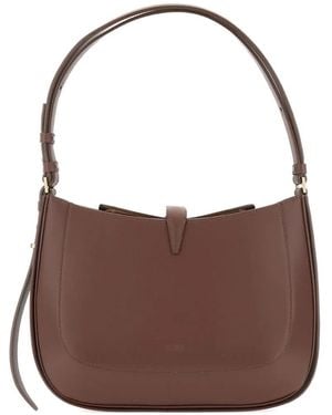 Mandelli Sac Porté Épaule Sonya En Cuir - Marron