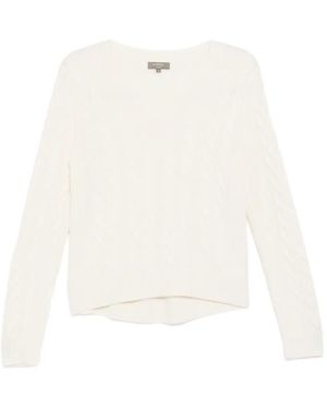 N.Peal Cashmere Frankie Jumper - White
