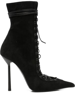 Le Silla Bottines Colette 100 Mm À Bout Pointu - Noir