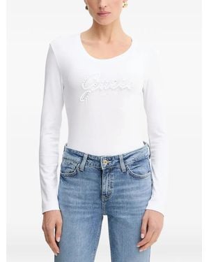 Guess Long-Sleeve T-Shirt - White