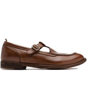 Officine Creative Buckled Leather Loafers - Brown