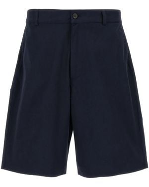 Department 5 Logo-Patch Shorts - Blue