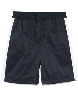 K-Way Logo-Patch Bermuda Shorts - Blue