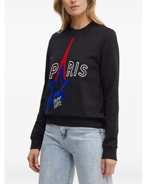 KARL LAGERFELD Star-Motif Sweatshirt - Blue