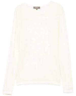 N.Peal Cashmere Round-Neck T-Shirt - White