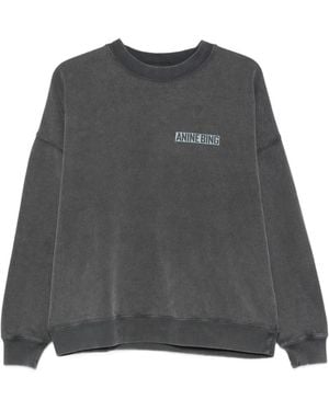 Anine Bing Miles Sweatshirt Palm - Gray