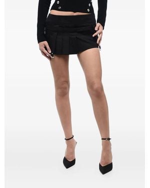 Off-White c/o Virgil Abloh Pleated Mini Skirt - Black