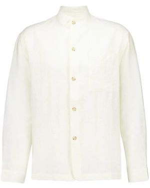 Commas Chemise À Col Montant - Blanc