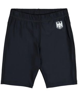 Vetements Shorts mit Adler-Print - Blau