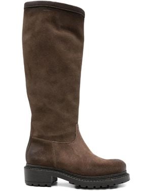METISSE 40Mm Suede Leather Knee-High Boots - Brown