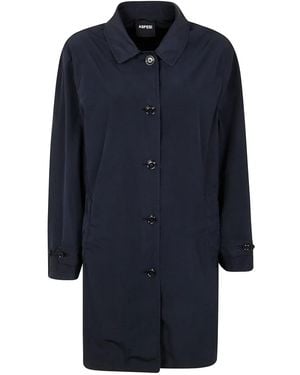 Aspesi Button-Fastening Coat - Blue