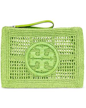 Tory Burch Ella Clutch Bag - Green
