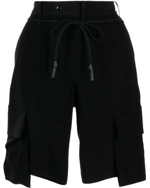 Yohji Yamamoto Shorts Mit Aufgesetzten Taschen - Schwarz