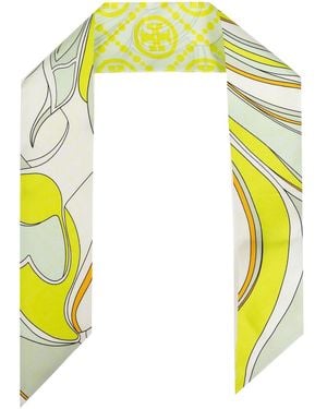 Tory Burch Twisty Flower Neckerchief - Yellow