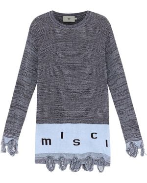 MISCI Fringed Sweater - Blue
