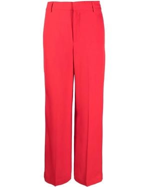 Co. Straight-Leg Cut Pants - Red