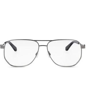 Off-White c/o Virgil Abloh Lunettes De Vue À Double Pont - Métallisé