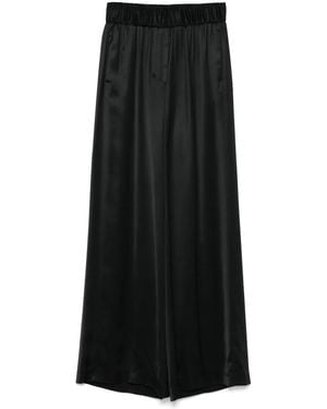 Peserico Satin Palazzo Pants - Black