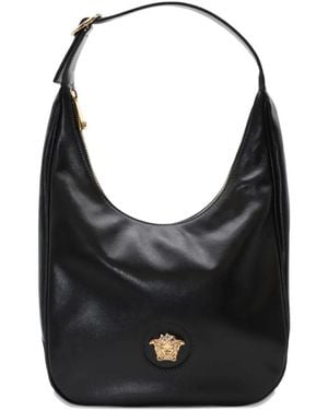 Versace Leren Schoudertas - Zwart