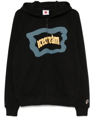 ICECREAM Hoodie À Logo Imprimé - Noir