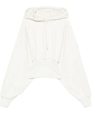 adidas By Stella McCartney Cropped-Top mit Kapuze - Weiß