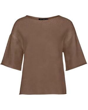 Betty Barclay Short-Sleeved Knit T-Shirt - Brown