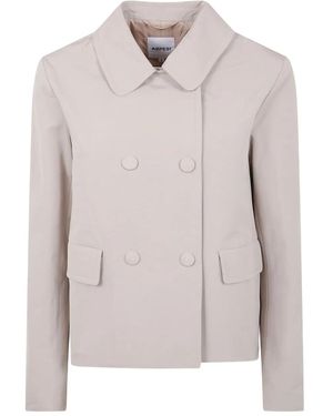 Aspesi Double-Breasted Blazer - Natural