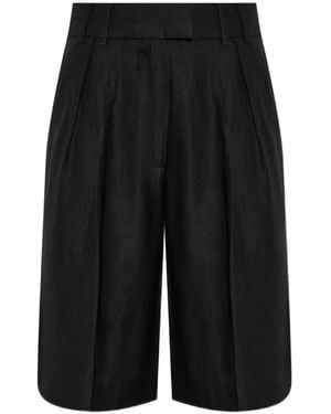 AllSaints Charley Geplooide Shorts - Zwart