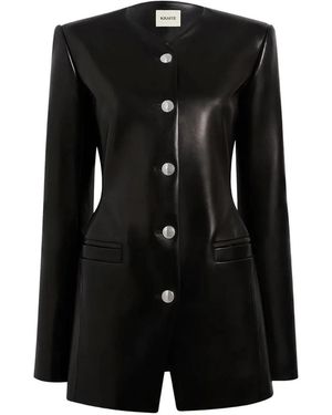 KHAITE Naran Button Jacket - Black