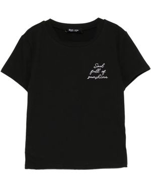 BLAKLACE T-Shirt À Logo Brodé - Black