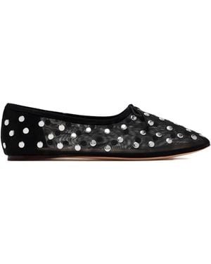 Loeffler Randall Landon Studded-Details Ballerina Shoes - Black