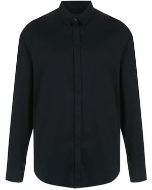 ARMANI EXCHANGE Concealed Front Shirt - Blue