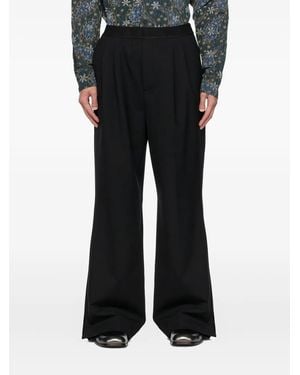 Soulland Elasticated-Waistband Trousers - Black