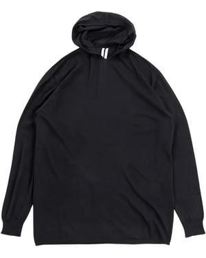 Rick Owens Hooded Cashmere Sweater - Blue
