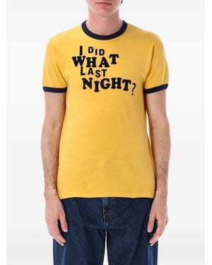 ERL Last Night Ringer T-Shirt - Yellow